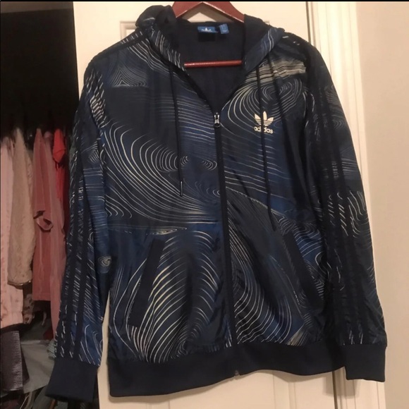 adidas reflective windbreaker